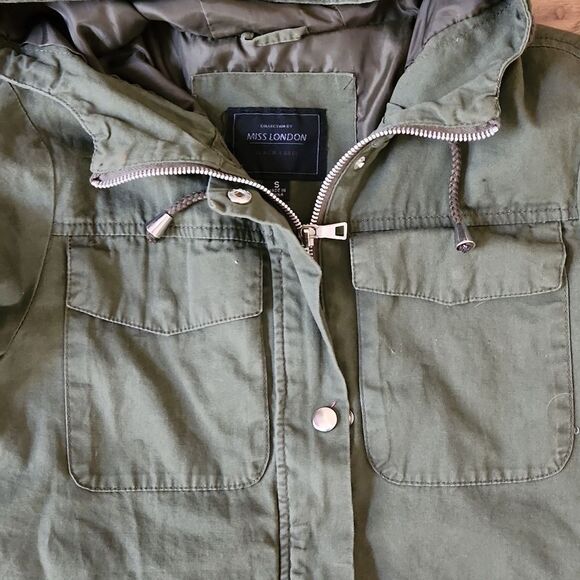 Miss London women's small lightweight utility jacket - Picture 3 of 8